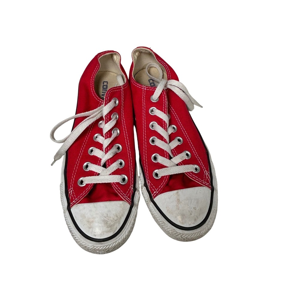 Converse All Star Low Top Sneakers Men's 5 Women's 7 Red Canvas Chuck Taylor